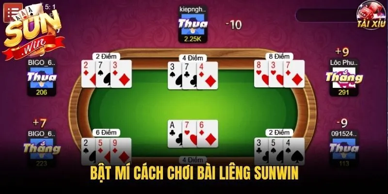 Bật mí cách chơi bài Liêng Sunwin