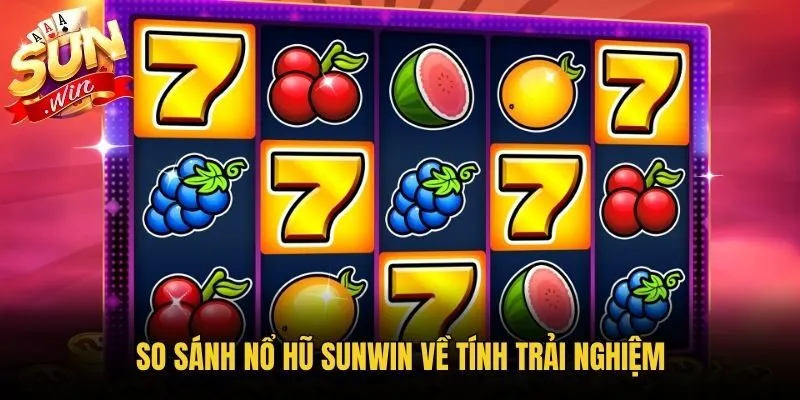 So sánh nổ hũ Sunwin về tính trải nghiệm